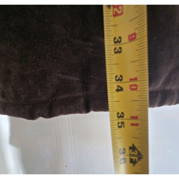 J Percy Marvin Richards Coat Womens L Leather Fur Trim Winter Old Money Brown - Picture 9 of 9